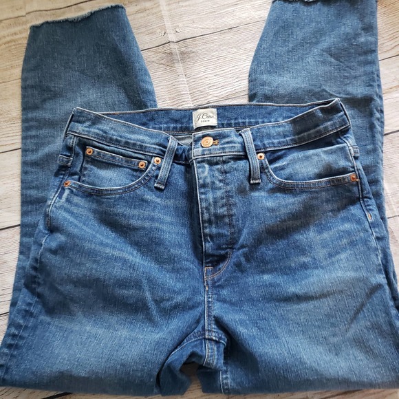 J.CREW Denim 9" Billie demi-boot crop jean in Caddy wash Jeans - Picture 3 of 9